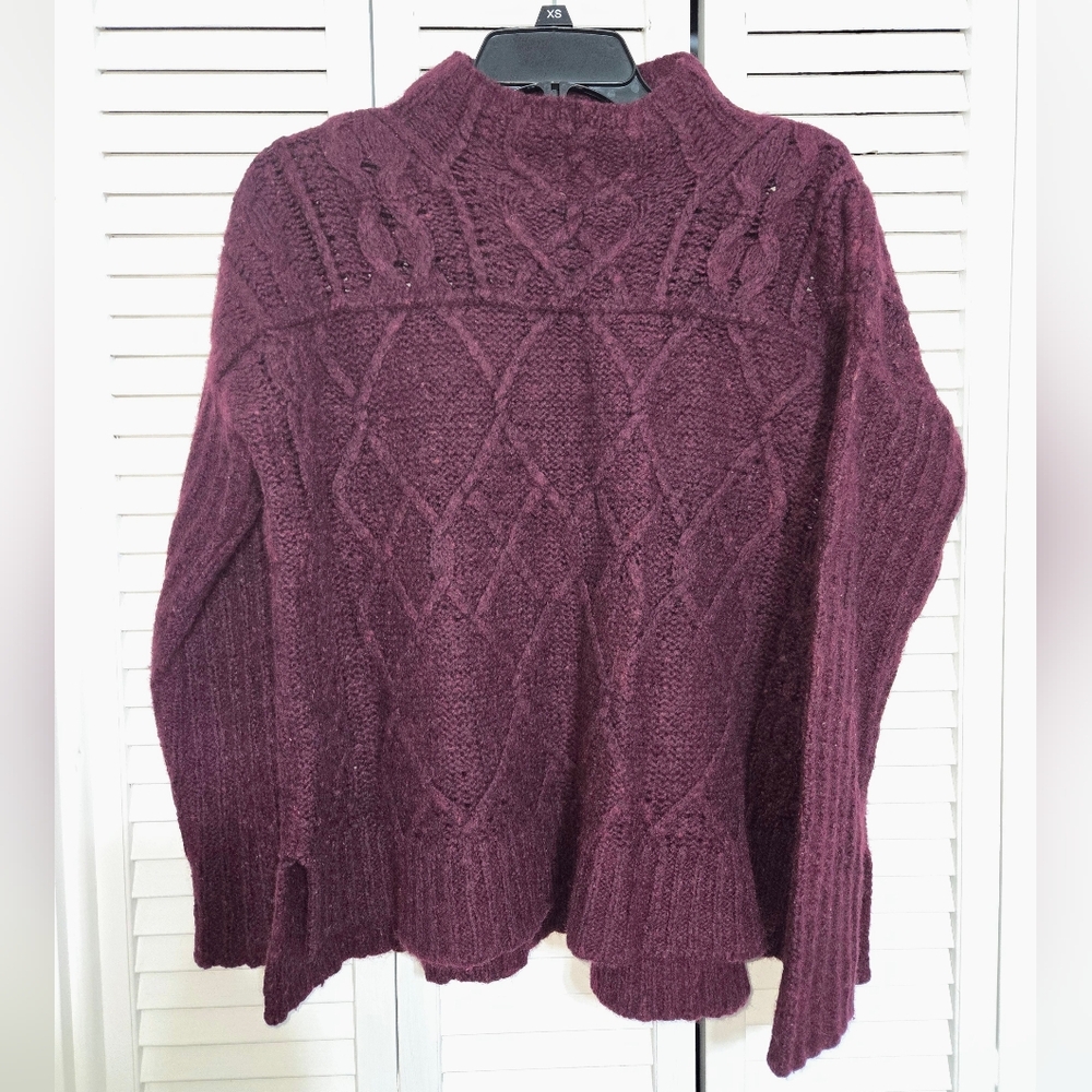 Loft Women's S Cable Knit  Wool Blend Sweater